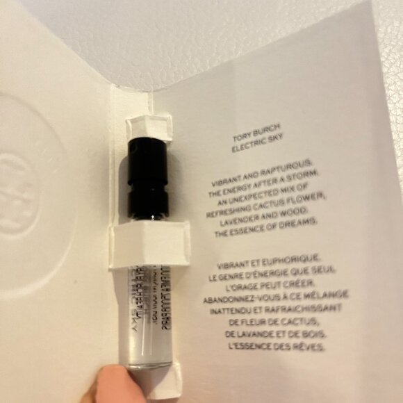 3 TORY BURCH SAMPLE EAU DE PARFUM COSMIC WOOD ELECTRIC SKY SUBLIME ROSE - Picture 3 of 5